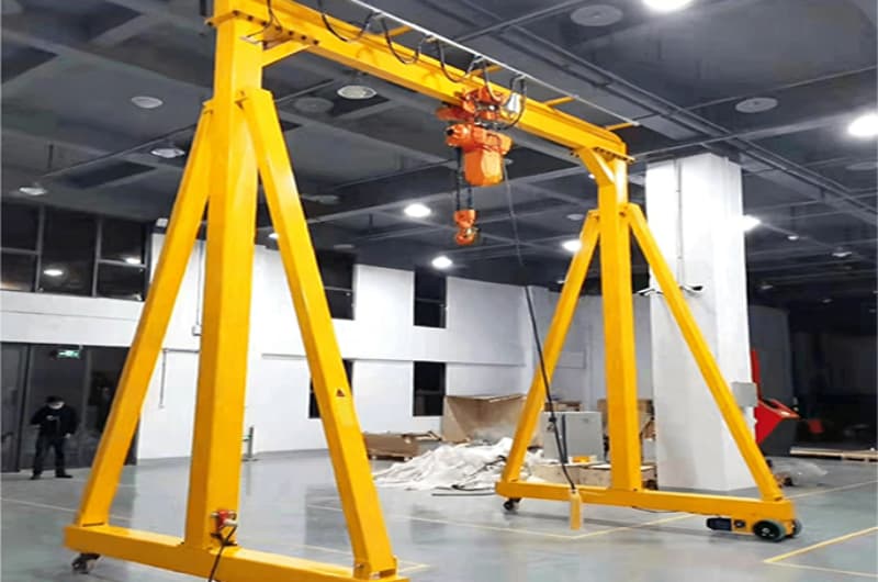 3 Ton Portable Gantry Crane for Philippines 8m Span 5m Lifting