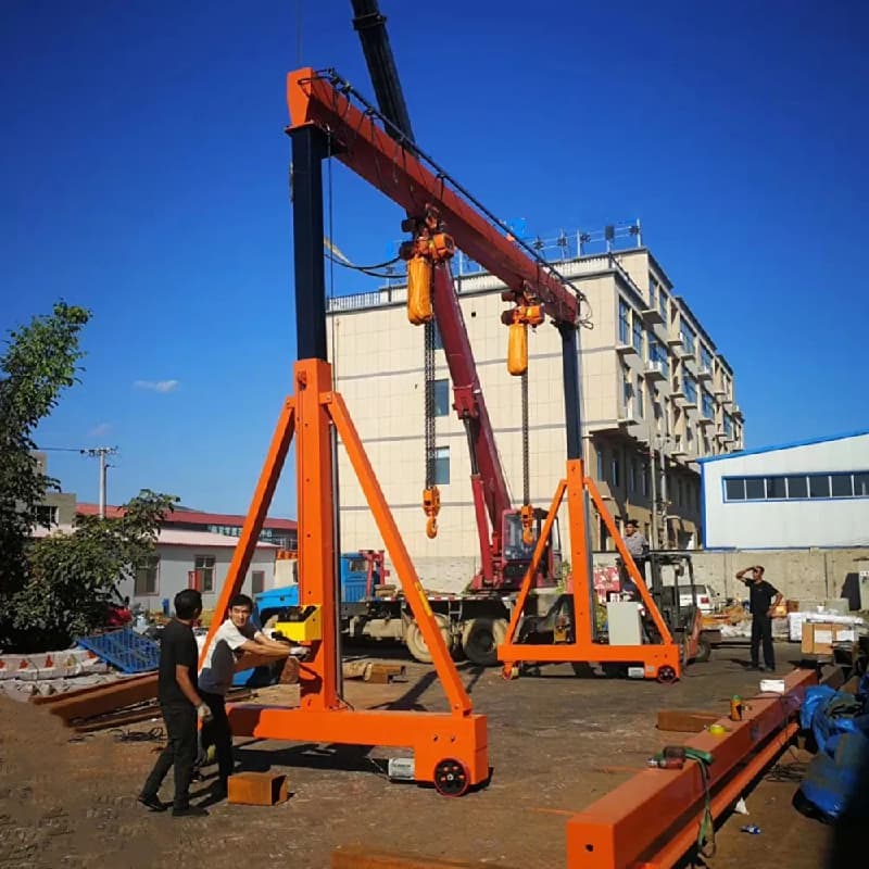 8 Ton Portable Gantry Crane for Cambodia 12m Span 8m Height