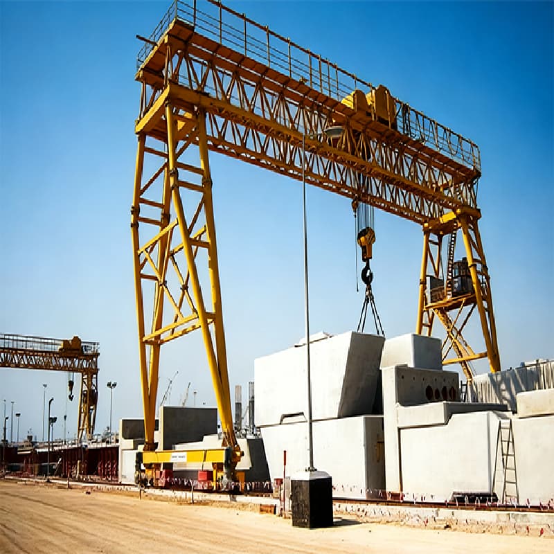 50 Ton Truss Double Girder Gantry Crane for Thailand 28m Span