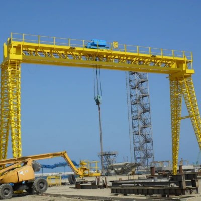 10 Ton Truss Double Girder Gantry Crane for Indonesia 18m Span Warehouse