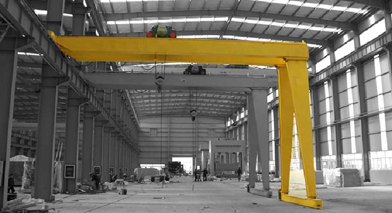25 Ton Double Girder Semi Gantry Crane for Myanmar 16m Span Industrial Yard