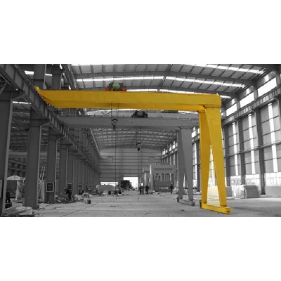 25 Ton Double Girder Semi Gantry Crane for Myanmar 16m Span Industrial Yard