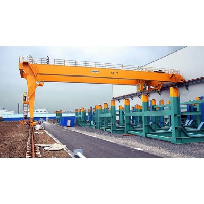 16 Ton Double Girder Semi Gantry Crane for Malaysia 15m Span Production Line
