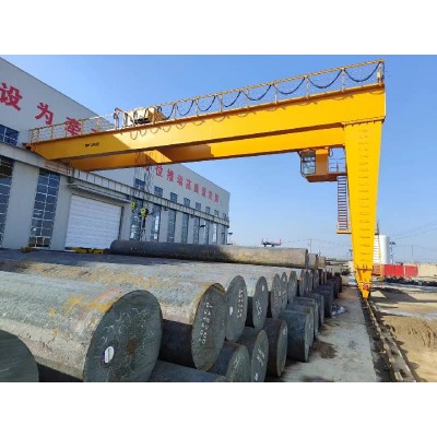 20 Ton Double Girder Semi Gantry Crane for Philippines 18m Span Warehouse