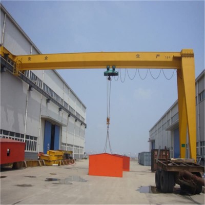 8 Ton Double Girder Semi Gantry Crane for Singapore 11m Span Assembly Area