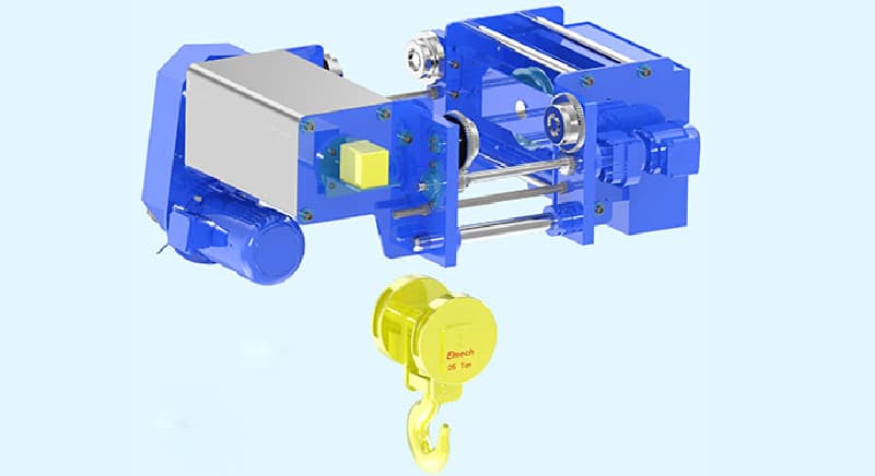 6 Ton Europe Type Wire Rope Hoist for Oman 15m Lift Foundry Use