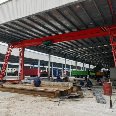 Single Girder Gantry Crane 8 Ton for Oman Steel Fabrication