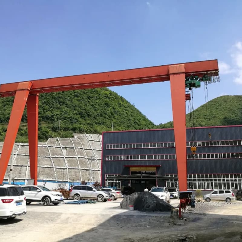 Uzbekistan Textile Plant Single Girder Gantry Crane 3 Ton