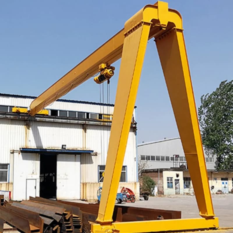 Kazakhstan Warehouse 12 Ton Semi Gantry Loading Bay Crane