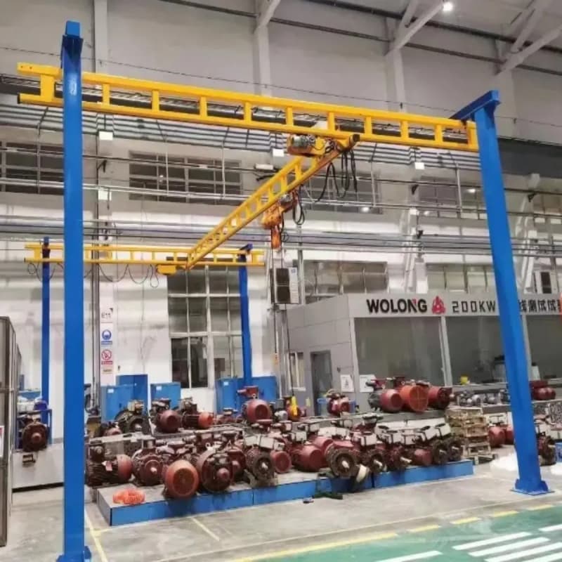 1 Ton KBK Light Crane Uzbekistan Electronics Workshop