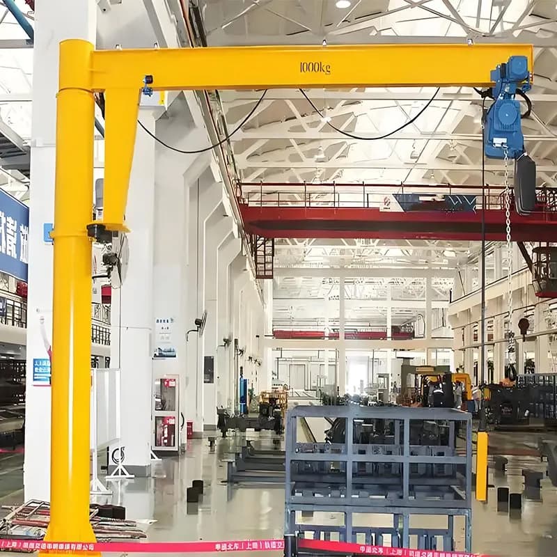 2 Ton 180 Degree Jib Crane Cambodia Textile Plant Aisle