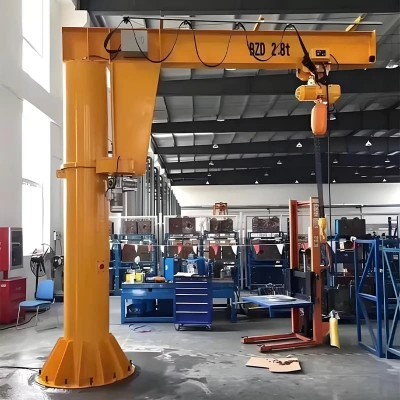 2 Ton 180 Degree Jib Crane Cambodia Textile Plant Aisle