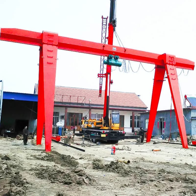 3 Ton Compact Gantry Crane Spain 12m Span Factory Yard