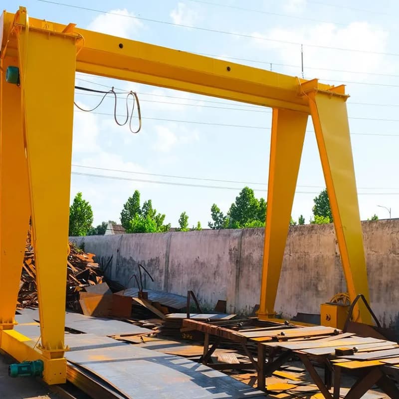 32 Ton Heavy Duty Gantry Crane UK 30m Span Steel Stockyard