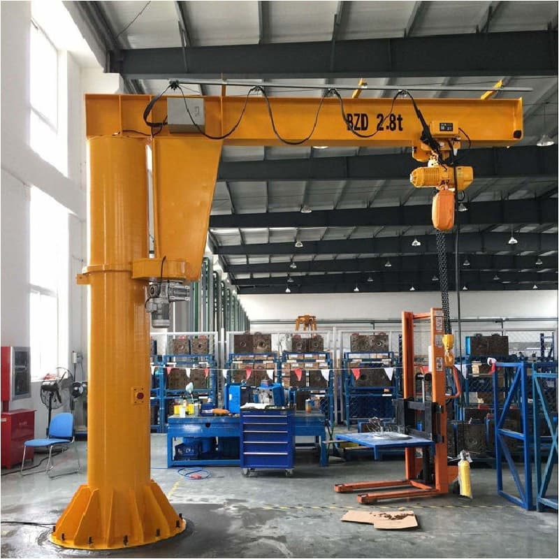 BZ Column Mounted Jib Crane 0 25T 3m Lift for Mexico Warehouses