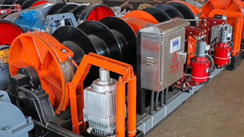 10T Max Capacity JK Winch Peru Dam Construction Project