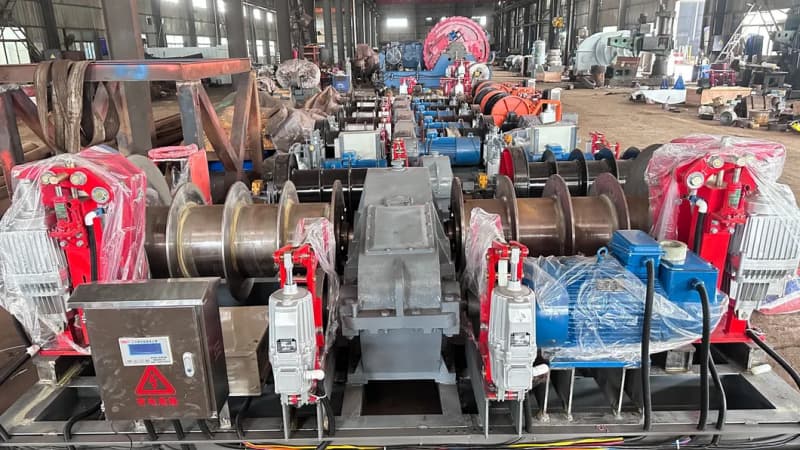 10T Max Capacity JK Winch Peru Dam Construction Project