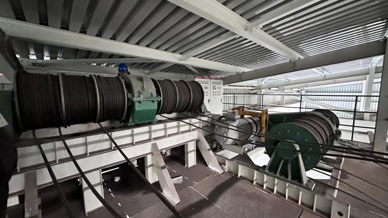 10T Max Capacity JK Winch Peru Dam Construction Project