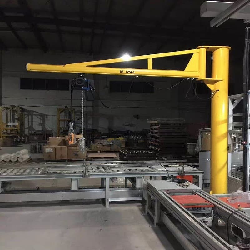 0.5T 360 Degree Jib Crane Philippines Loading Dock 4m