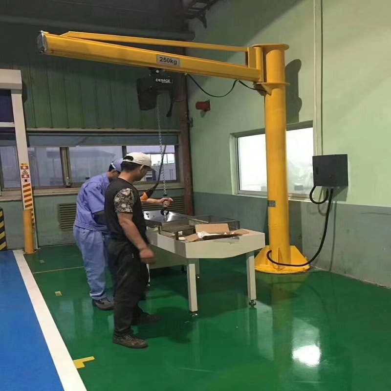 0.25T Compact Column Jib Crane Philippines Assembly Line 3m
