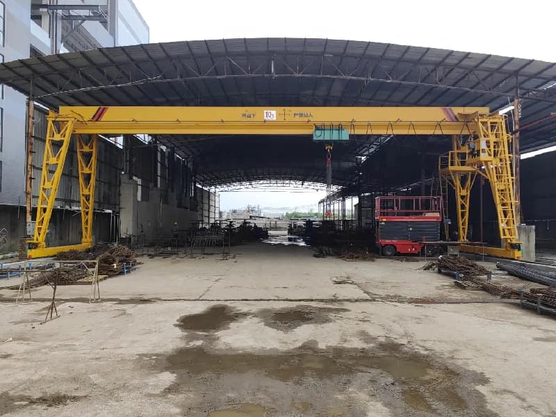 3 Ton Single Girder Gantry Crane Thailand Logistics Park
