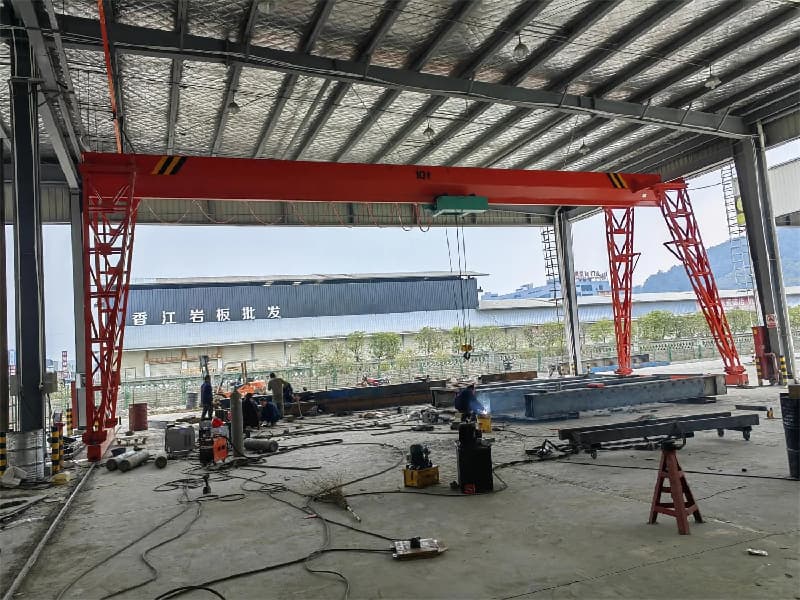 3 Ton Single Girder Gantry Crane Thailand Logistics Park