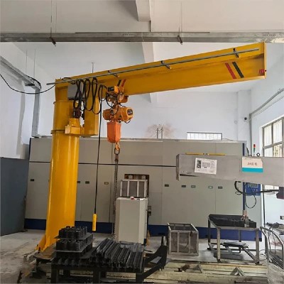 Philippines Textile Plant 0.75 Ton Pillar Jib Crane Free Standing