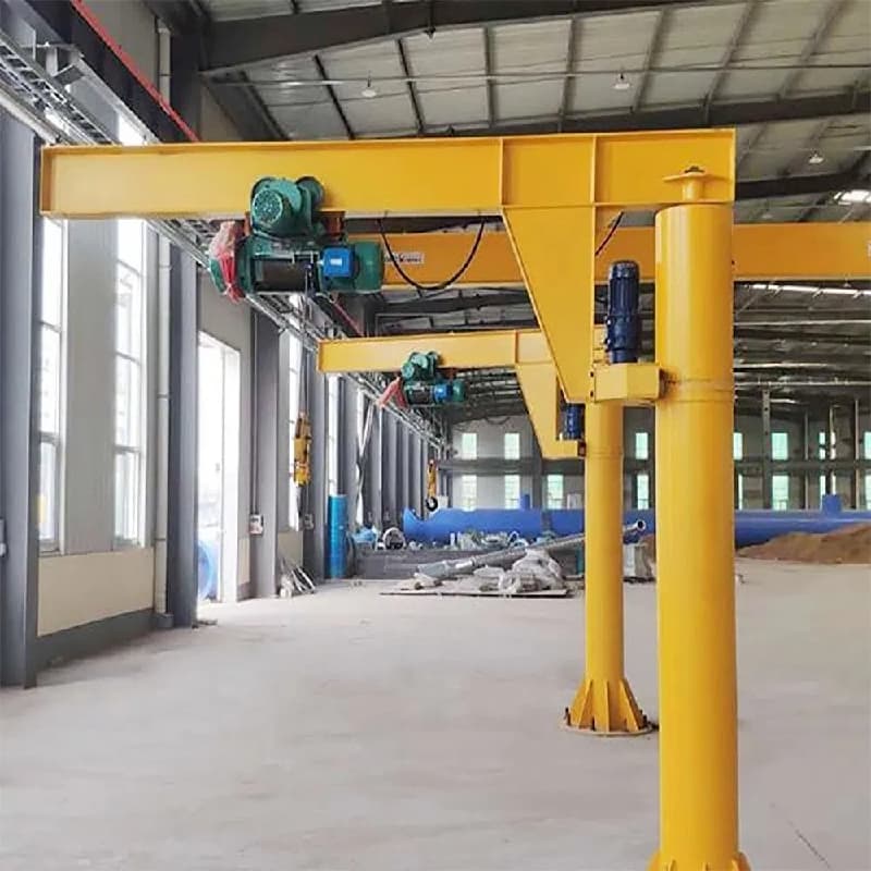 Indonesia Packing Station 1 Ton Freestanding Pillar Jib Crane Mobile