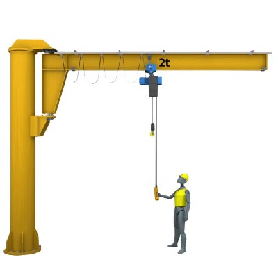 Vietnam Auto Repair 5 Ton Heavy Duty Pillar Jib Crane Floor Mounted