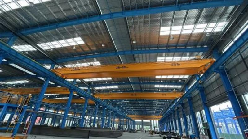 Vietnam Steel Mill 32T Double Girder Overhead Crane 25m Span