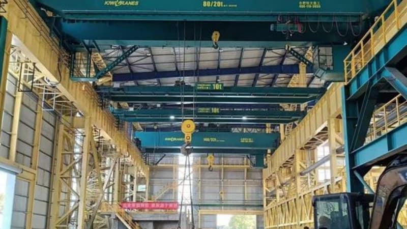 Vietnam Steel Mill 32T Double Girder Overhead Crane 25m Span