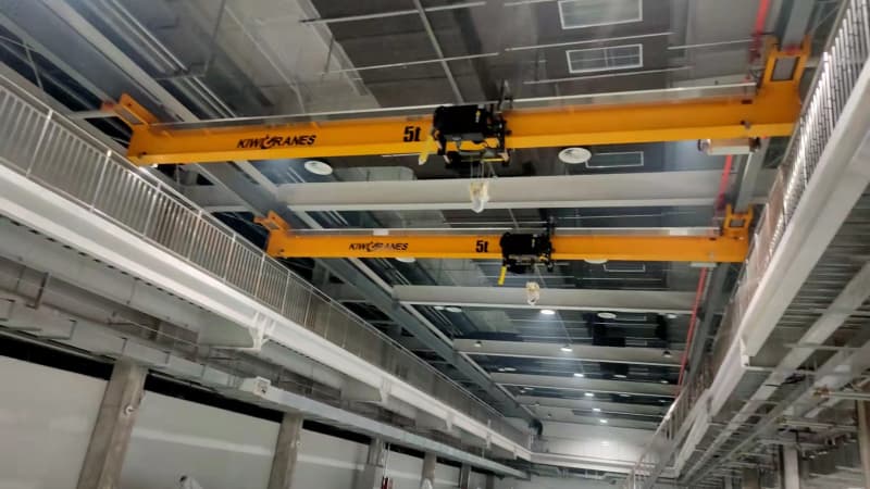 Thailand Paper Mill 4 Ton Wide Span Suspension Crane 15m