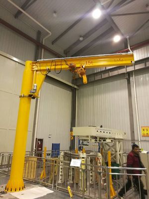 Vietnam Auto Repair 2 Ton Column Jib Crane 360 Rotation 5m Arm