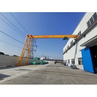 Thailand Factory 10 Ton Single Girder Gantry Crane 20m Span 8m Lift