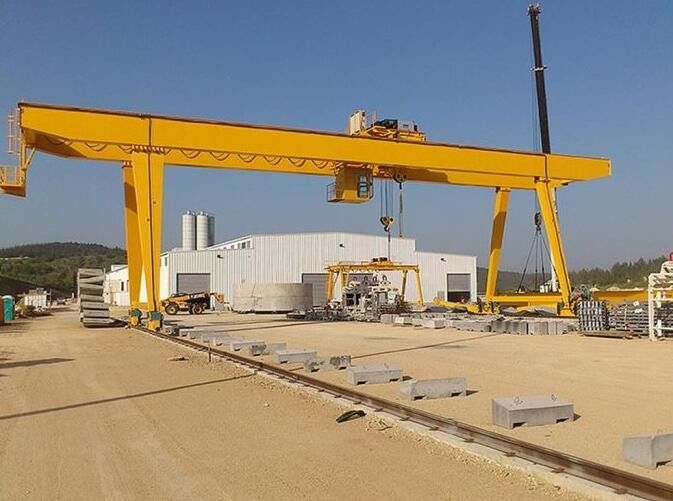 Thailand Factory 10 Ton Single Girder Gantry Crane 20m Span 8m Lift