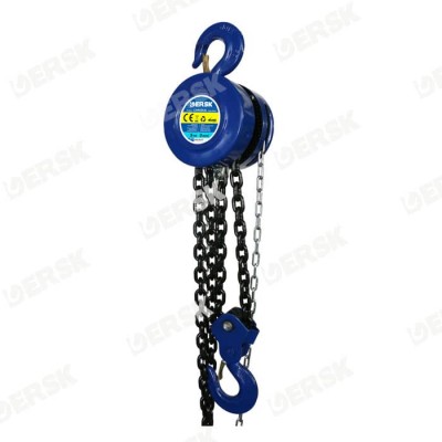 3 Ton HSZ Round Chain Block with 12m Lift for Construction Site Use