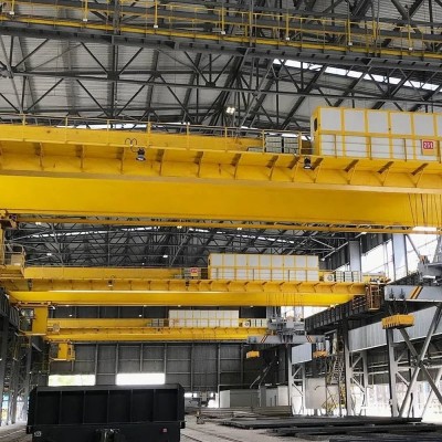 50 Ton A6 Duty Electromagnetic Overhead Crane with 20m Span for Foundry