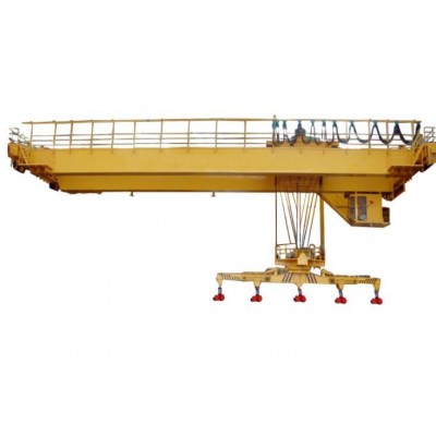 150 Ton Long Span Electromagnetic Overhead Crane for Aerospace Hangars