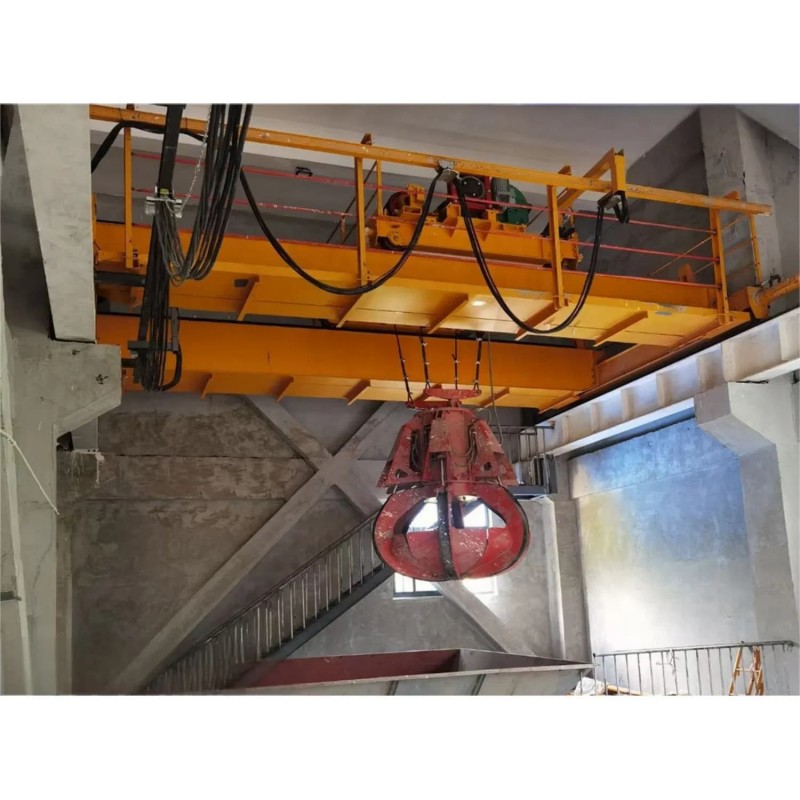 10 Ton Hydraulic Grab Bucket Overhead Crane for Coal Power Plants