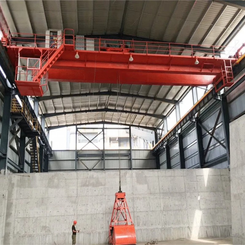 10 Ton Hydraulic Grab Bucket Overhead Crane for Coal Power Plants