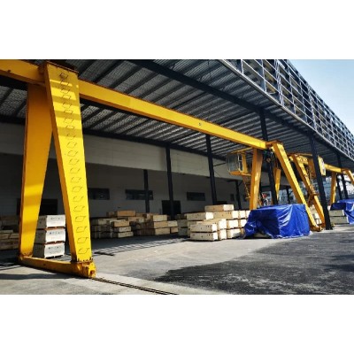 60 Ton Single Girder Gantry Crane for Steel Yard 12m Lifting Height