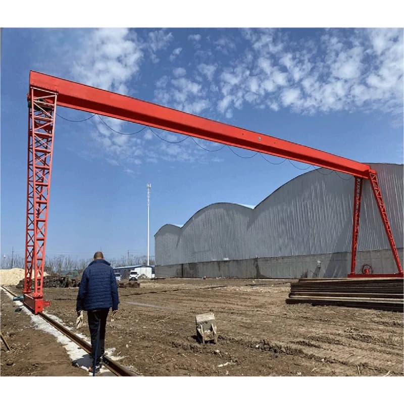 12m Span Single Girder Gantry Crane 25 Ton for Large Storage Areas