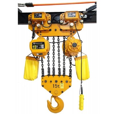 15 Ton RM Electric Hoist Bolt Mounted for Heavy Fabrication Shops
