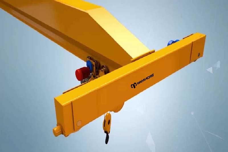 12 Ton A5 Duty Single Girder Overhead Crane for Intensive Logistics Hubs