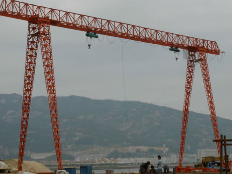 12 Ton Single Girder Gantry Crane 30m Span for Heavy Industrial Lifting