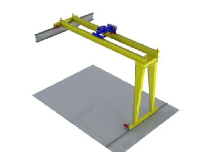 10 Ton Double Girder Gantry Crane for Heavy Factory Material Handling
