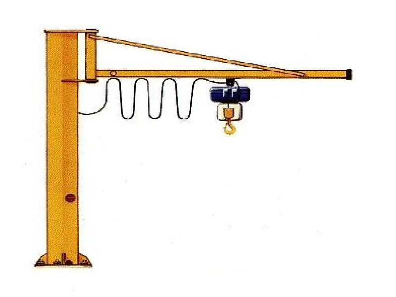 2 Ton CE Certified Foundation Jib Crane Pendant Control for Safe Lifting