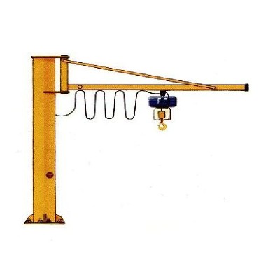 2 Ton CE Certified Foundation Jib Crane Pendant Control for Safe Lifting