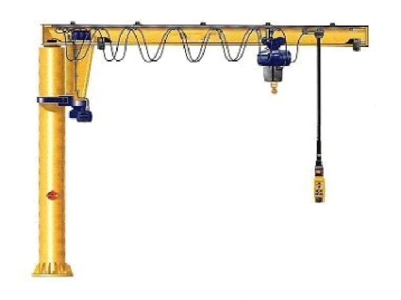 7 Ton Full Circle Foundation Jib Crane Dual Voltage for Global Standards