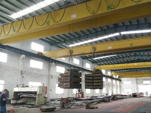 50 Ton Double Beam Overhead Crane for Workshop in Philippines with 9m Height